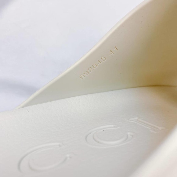 GUCCI Miami GG logo rubber platform slides sandals - Picture 9 of 9